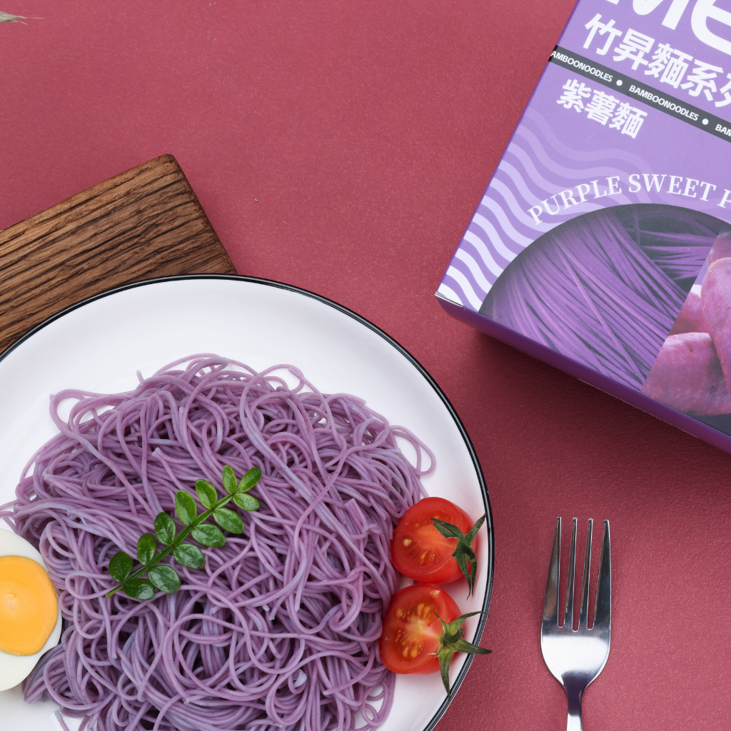 Purple Sweet Potato Bamboo Noodles (6pcs/box)